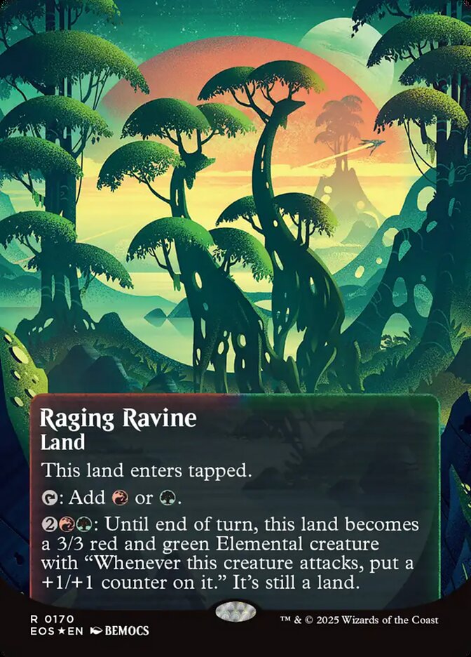 Raging Ravine (0170) (Borderless) (Galaxy Foil)