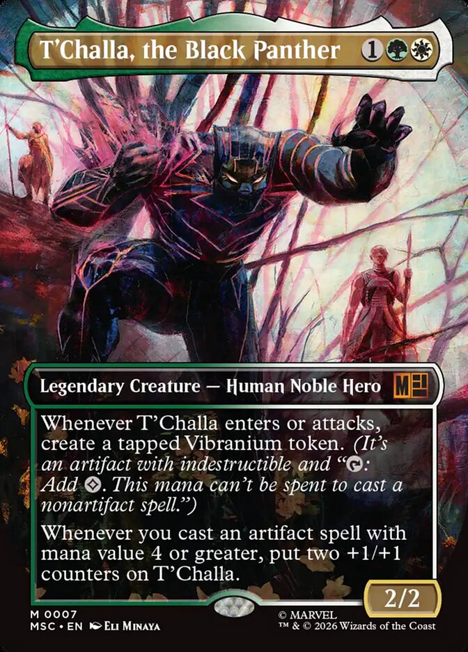 T'Challa, the Black Panther (Borderless)