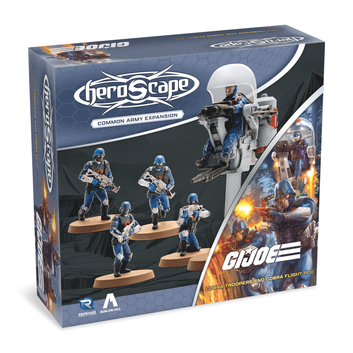 G.I. JOE Heroscape: COBRA Troopers & COBRA Flight Pod – Common Army Expansion