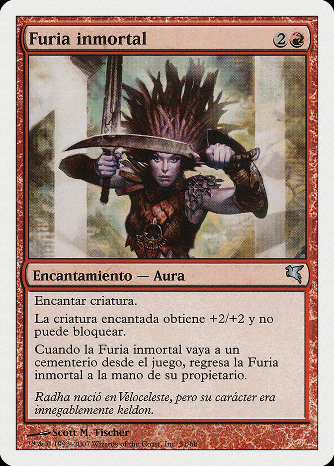 Undying Rage (Spanish) - "Furia inmortal"