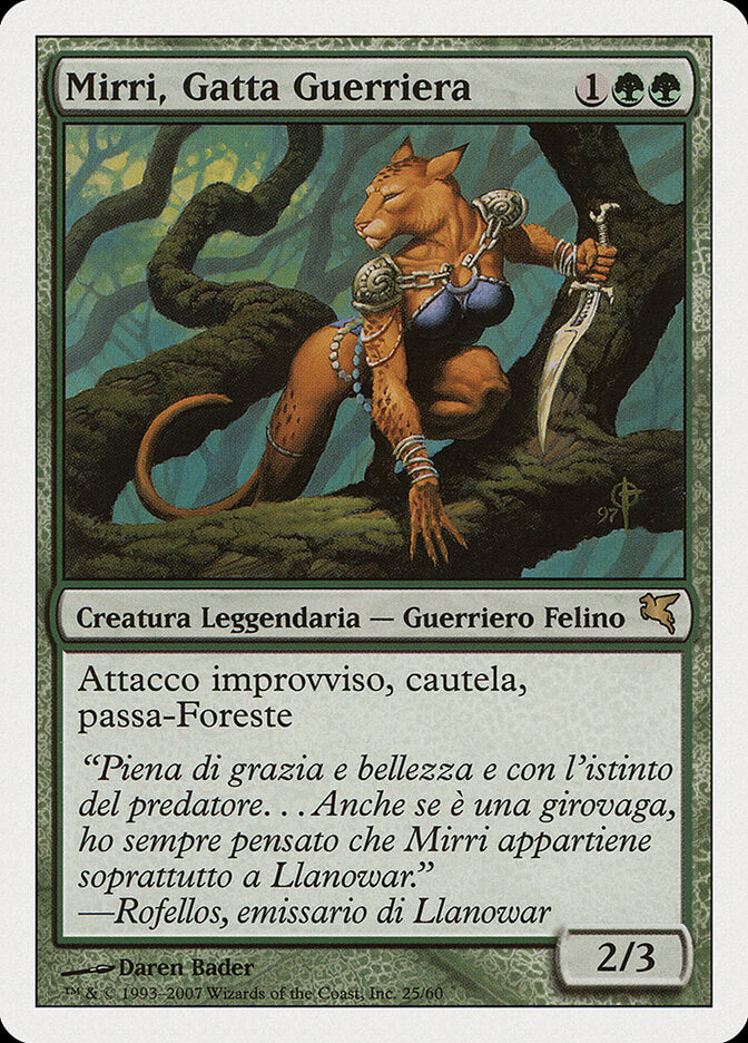 Mirri, Cat Warrior (Italian) - "Mirri, Gatta Guerriera"