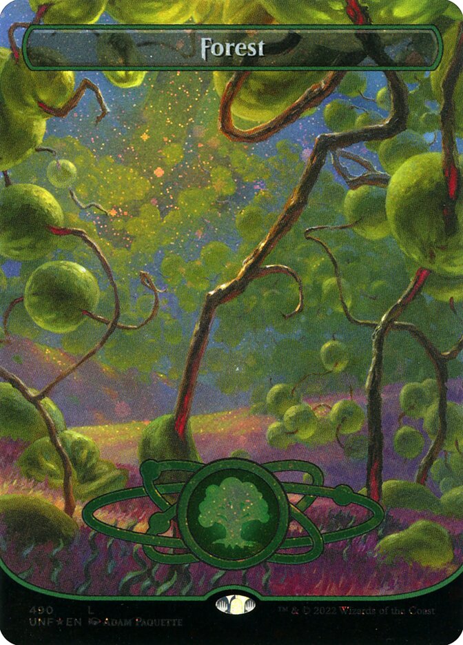 Forest (490) (Borderless) (Galaxy Foil)