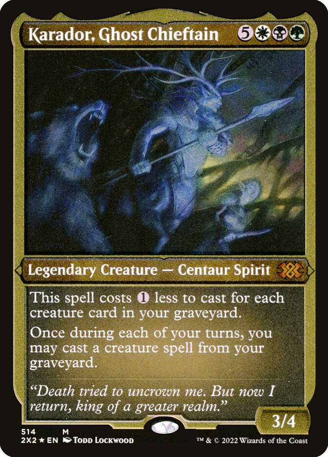 Karador, Ghost Chieftain (Foil Etched)