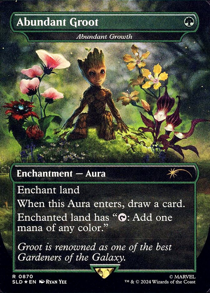 Abundant Groot - Abundant Growth (Rainbow Foil)