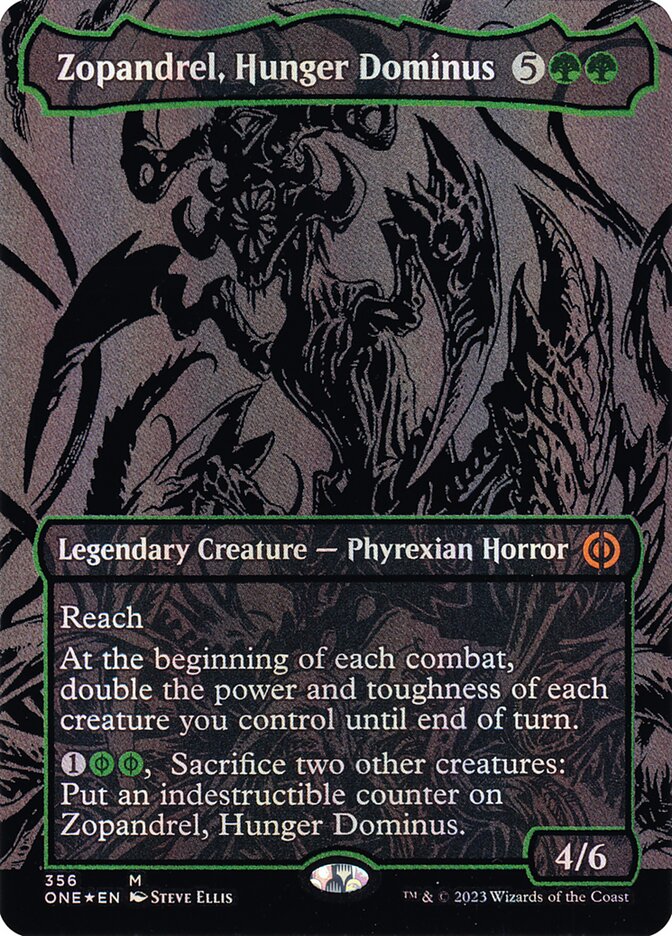 Zopandrel, Hunger Dominus (Oil Slick Raised Foil)
