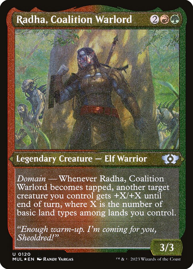 Radha, Coalition Warlord (Foil Etched)