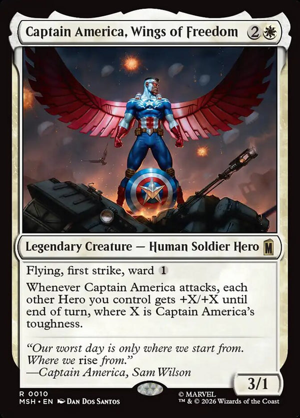 Captain America, Wings of Freedom - Magic: The Gathering