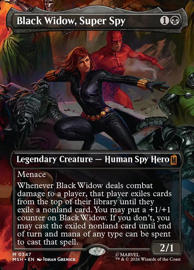 Black Widow, Super Spy (Borderless) (0347)