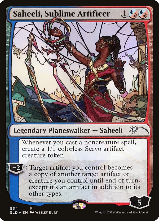 Saheeli, Sublime Artificer (Stained Glass)