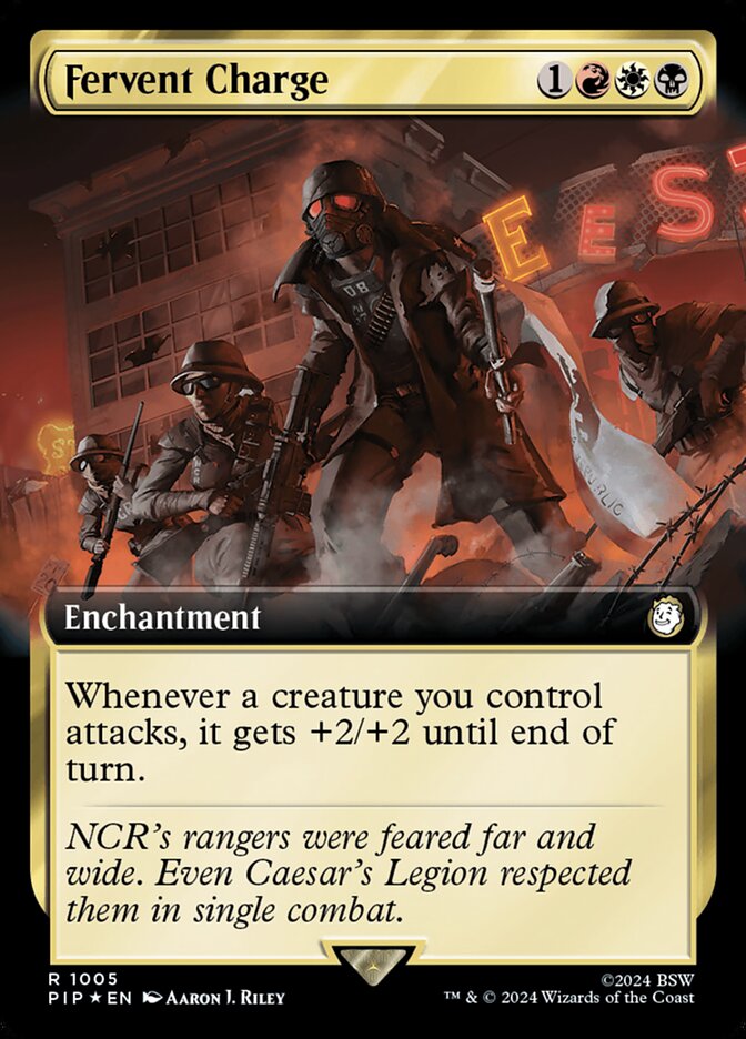 Fervent Charge (Extended Art) (Surge Foil)