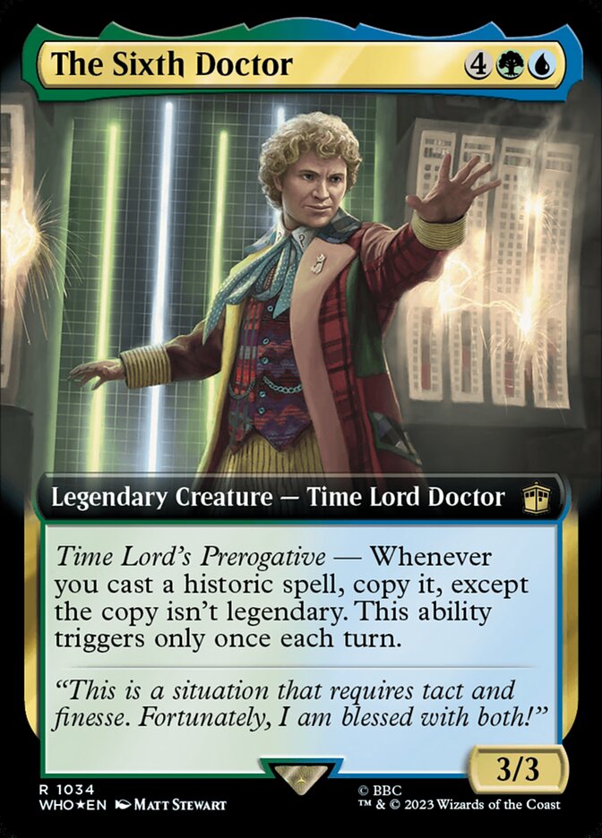 The Sixth Doctor (Extended Art) (Surge Foil)