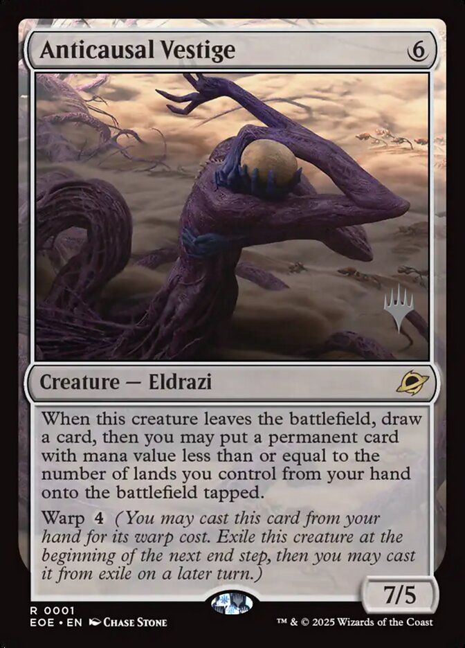 Anticausal Vestige