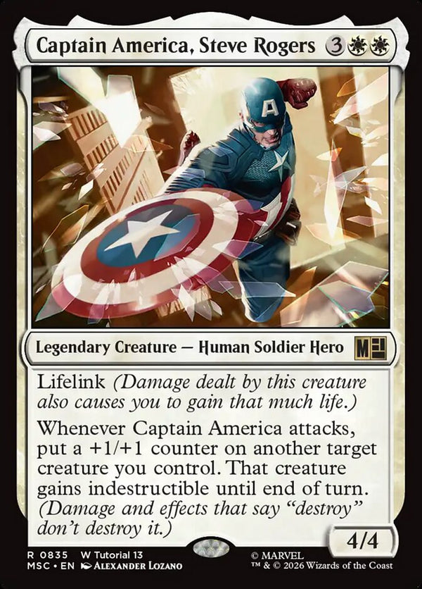 Captain America, Steve Rogers (0835) - Magic: The Gathering