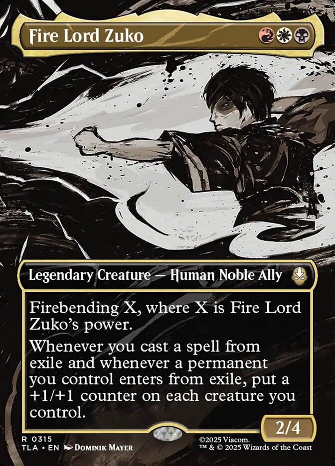 Fire Lord Zuko (Borderless)