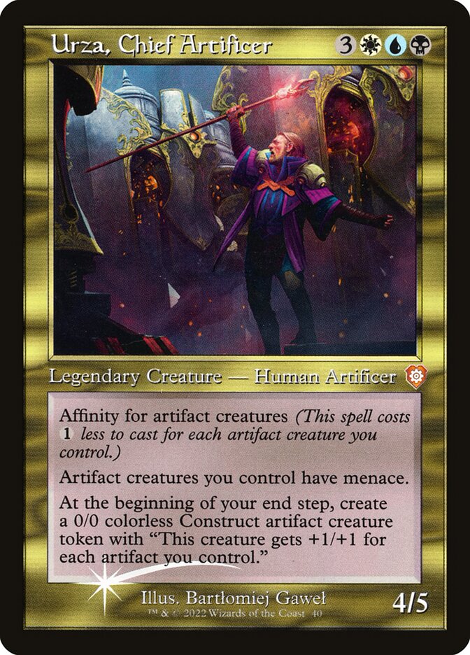 Urza, Chief Artificer (Display Commander) - Thick Stock