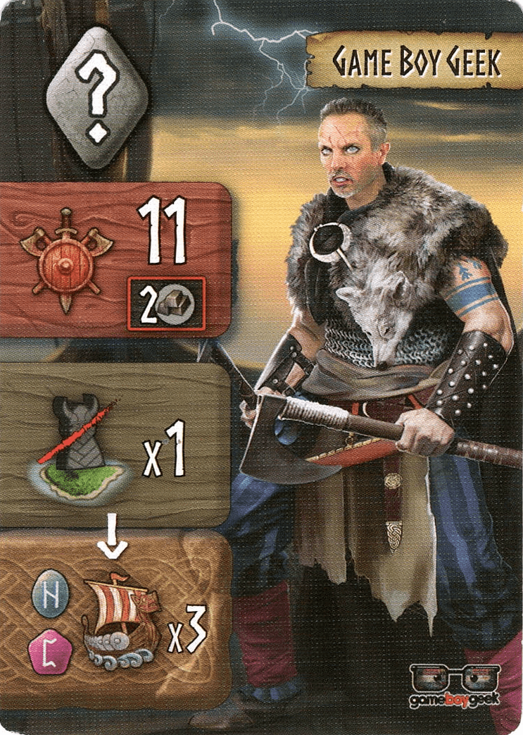 Tiny Epic Vikings: Game Boy Geek Promo Card