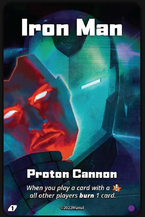 UNO Ultimate: Iron Man – Proton Cannon Ultra Rare Foil Chase Card