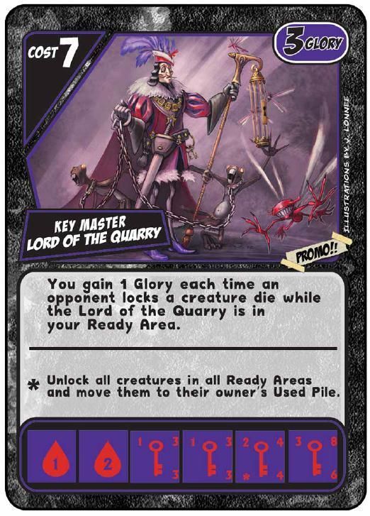 Quarriors! Key Master Lord of the Quarry Promo Card