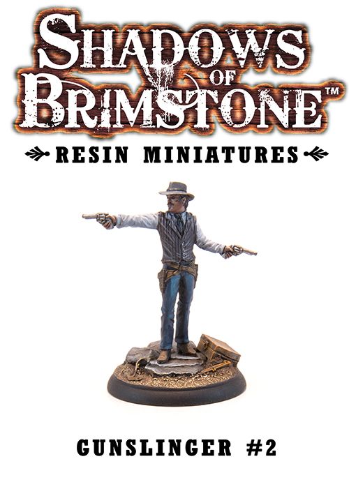 Shadows of Brimstone: Resin Male Gunslinger #2