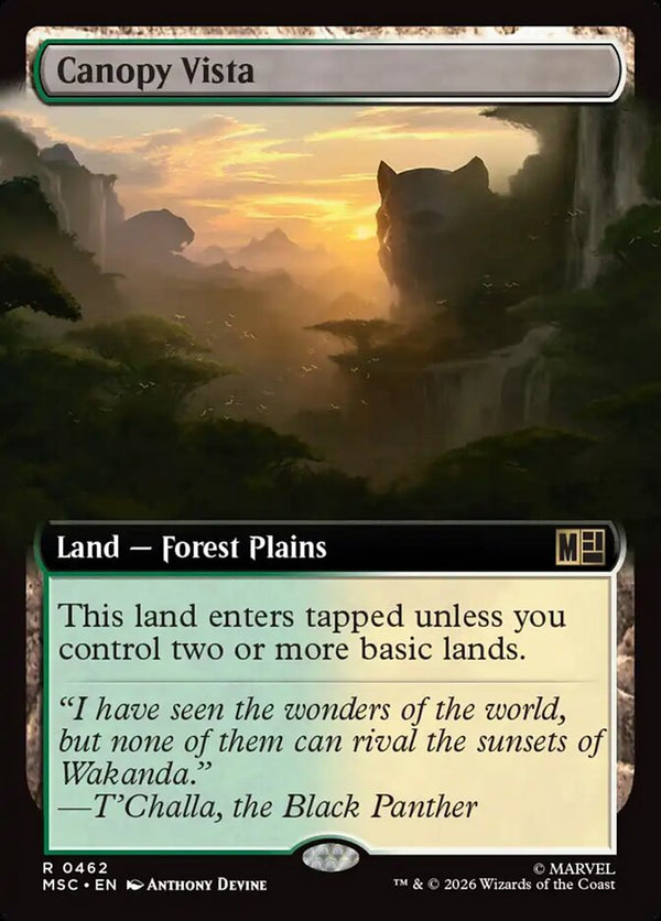 Canopy Vista (Extended Art) - Magic: The Gathering