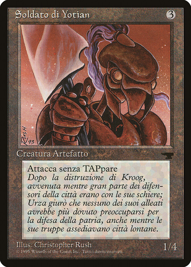 Yotian Soldier (Italian) - "Soldato di Yotian"