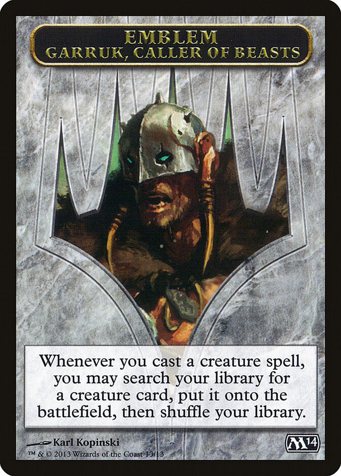 Emblem - Garruk, Caller of Beasts