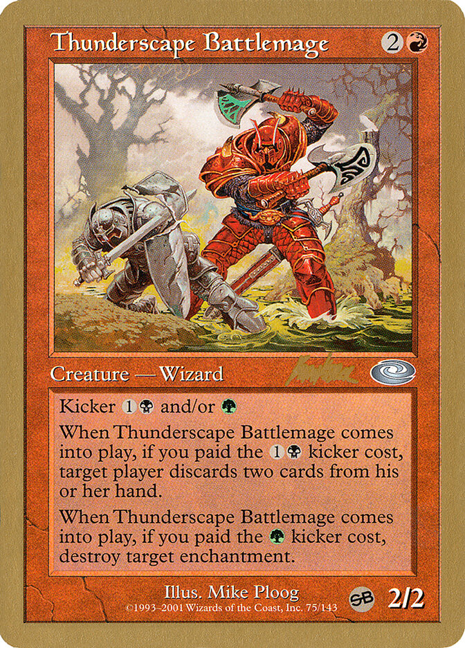 Thunderscape Battlemage - 2002 Brian Kibler (PLS) (SB)