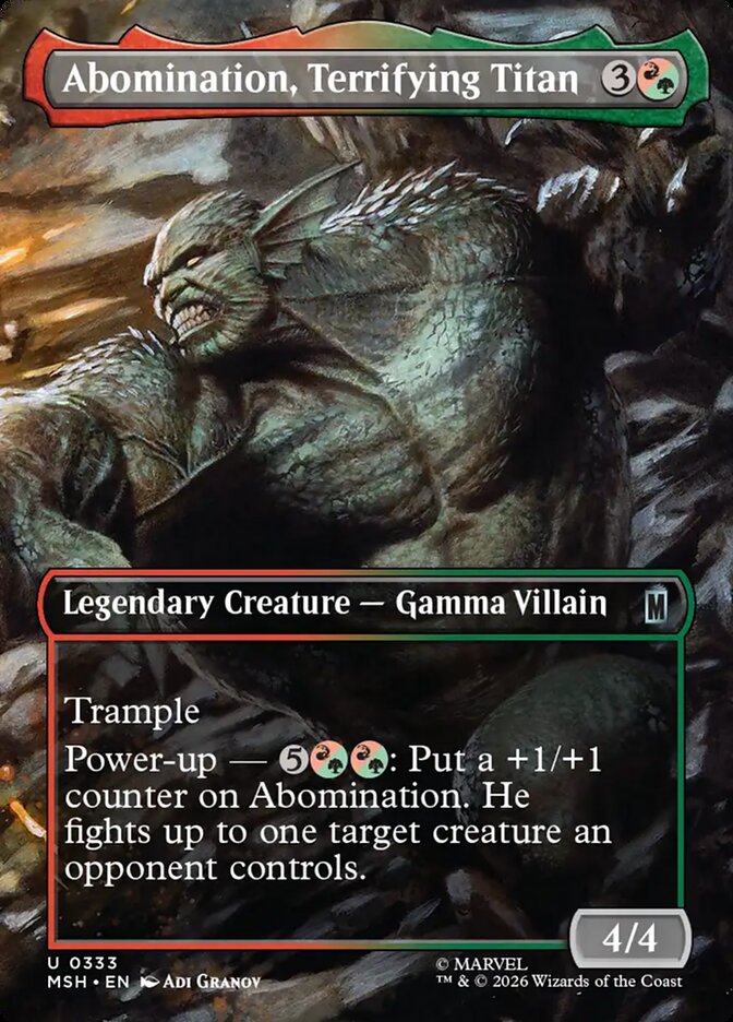 Abomination, Terrifying Titan (Borderless)