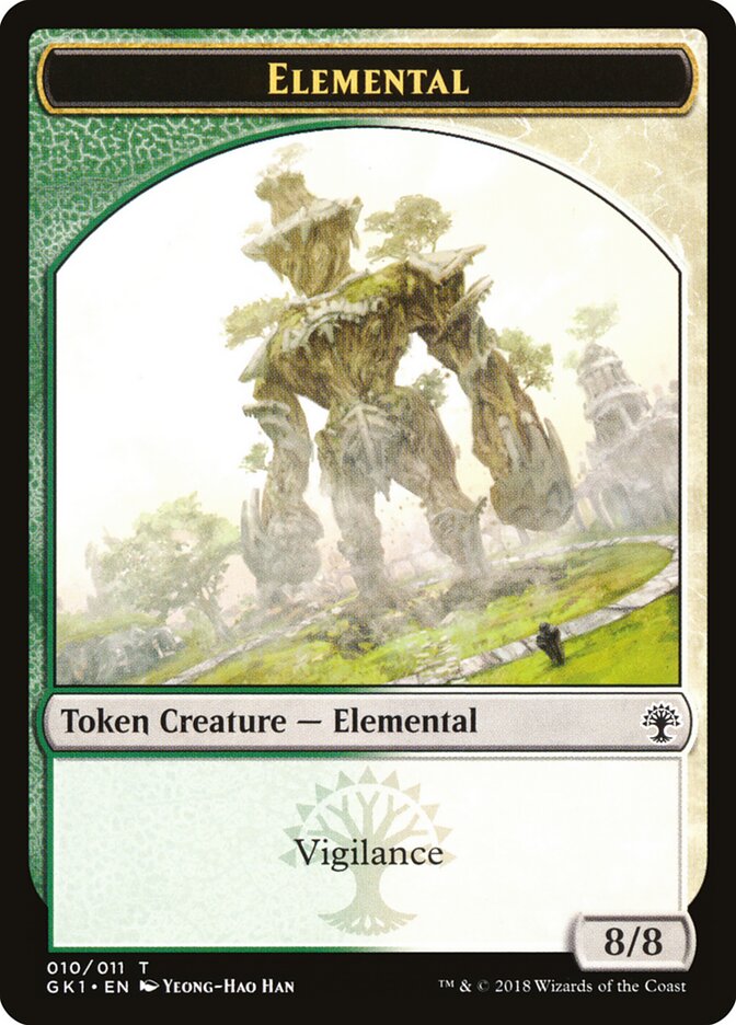 Centaur (007) // Elemental (010) Double-Sided Token