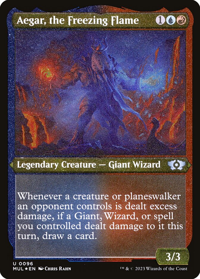 Aegar, the Freezing Flame (Foil Etched)