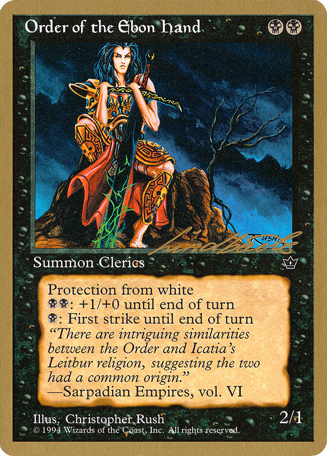 Order of the Ebon Hand (Rush) - 1996 Leon Lindback (FEM)