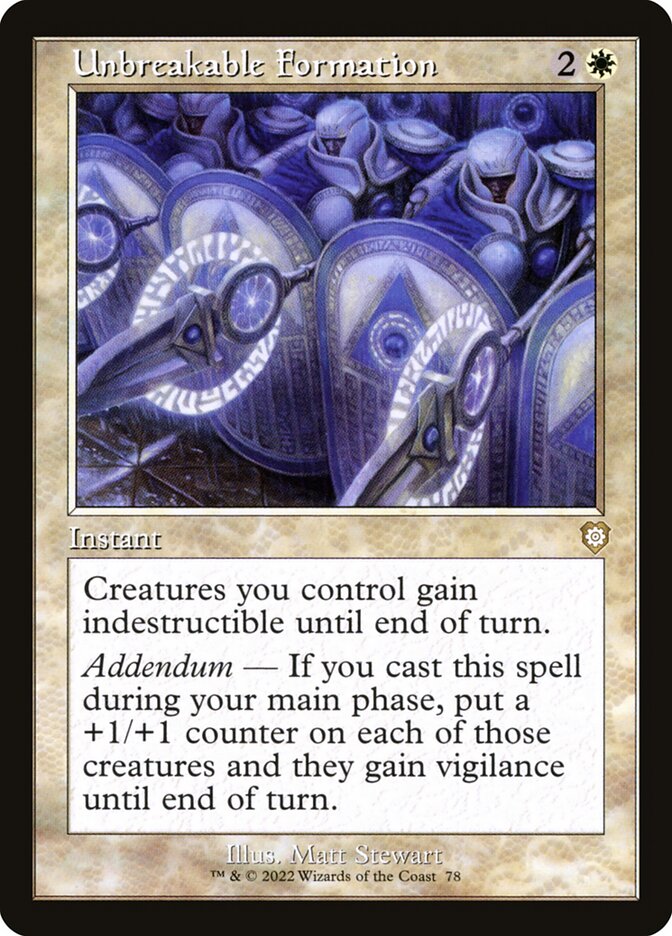 Unbreakable Formation (Retro Frame)