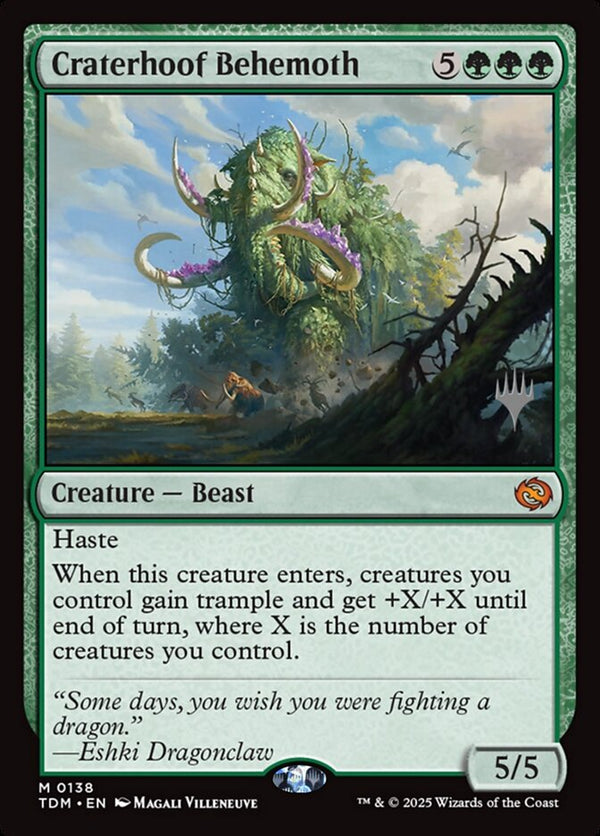 Craterhoof Behemoth - Magic: The Gathering