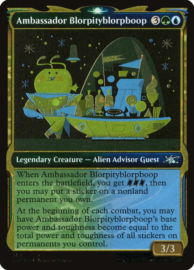 Ambassador Blorpityblorpboop (Showcase) (Galaxy Foil)