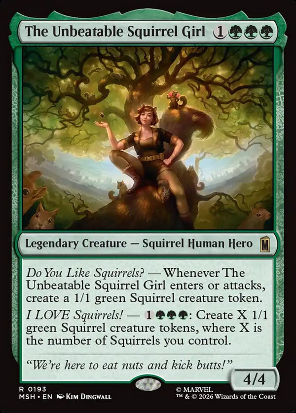 The Unbeatable Squirrel Girl (MSH 193) - Magic: The Gathering