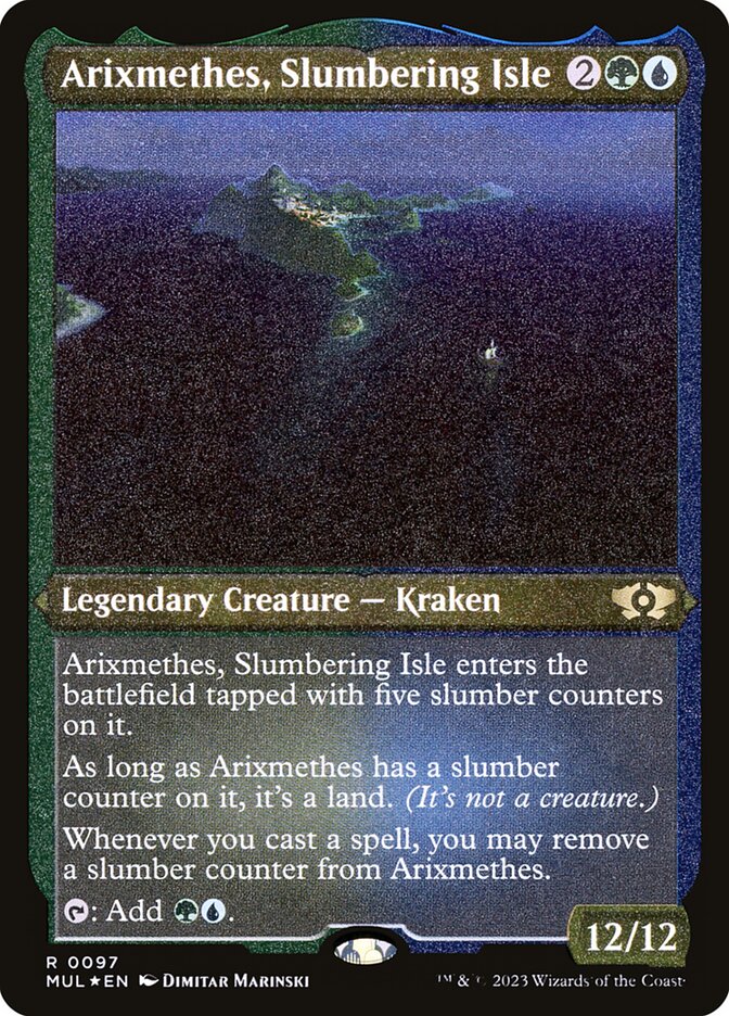 Arixmethes, Slumbering Isle (Foil Etched)