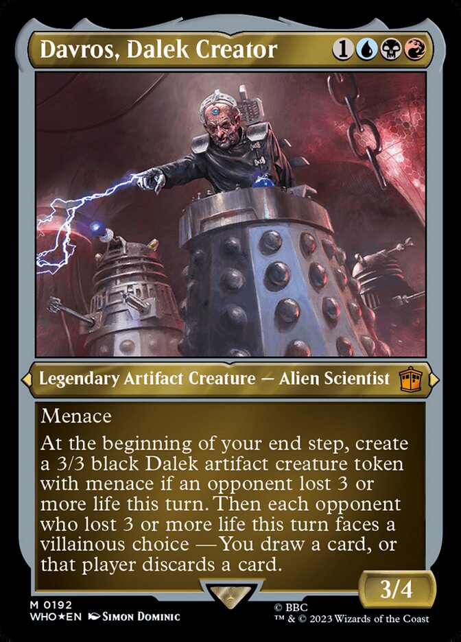 Davros, Dalek Creator (Display Commander) - Thick Stock