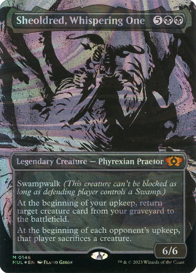 Sheoldred, Whispering One (Halo Foil)