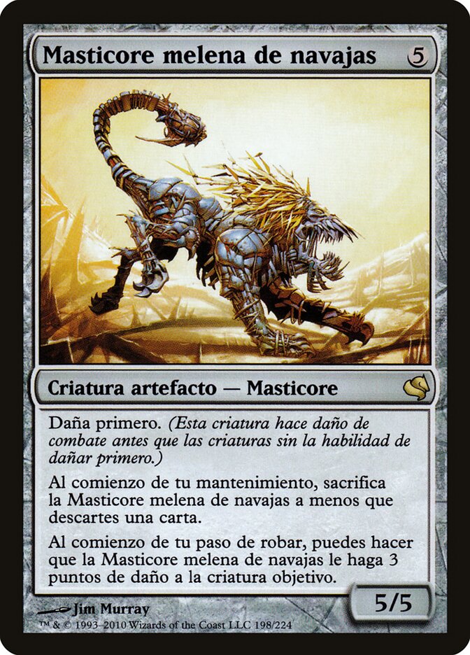 Razormane Masticore (Spanish) - "Masticore melena de navajas"