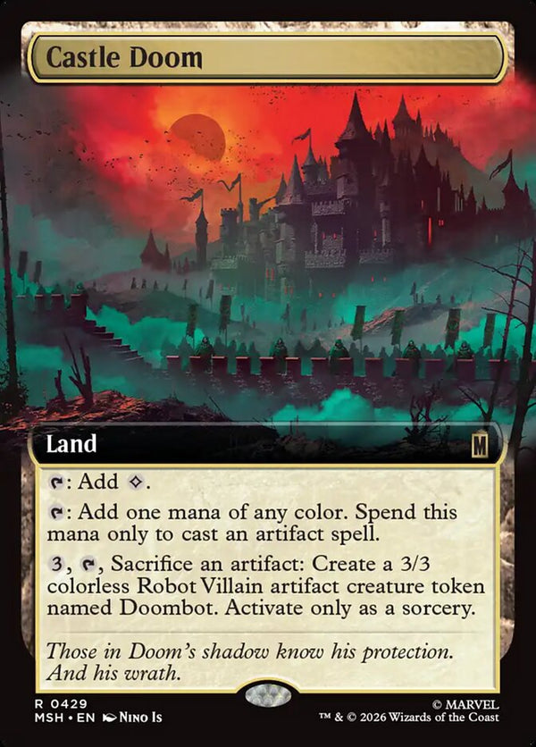 Castle Doom (Extended Art) - Magic: The Gathering