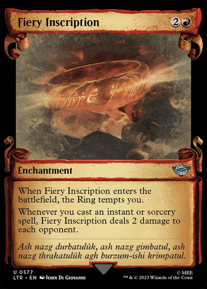 Fiery Inscription (Showcase Scrolls)