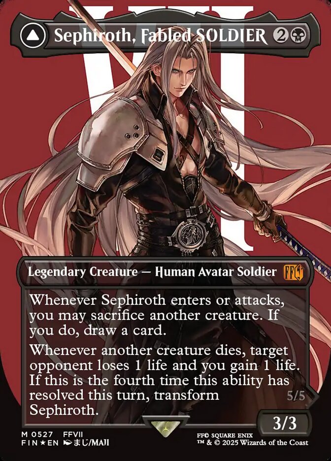 Sephiroth, Fabled SOLDIER (Borderless) (Surge Foil)