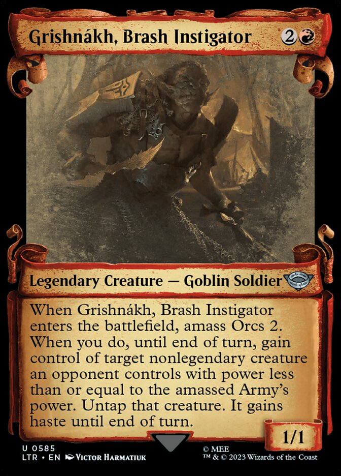 Grishnakh, Brash Instigator (Showcase Scrolls)