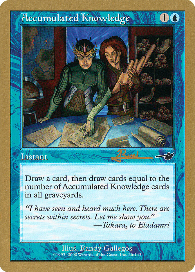 Accumulated Knowledge - 2001 Antoine Ruel (NMS)