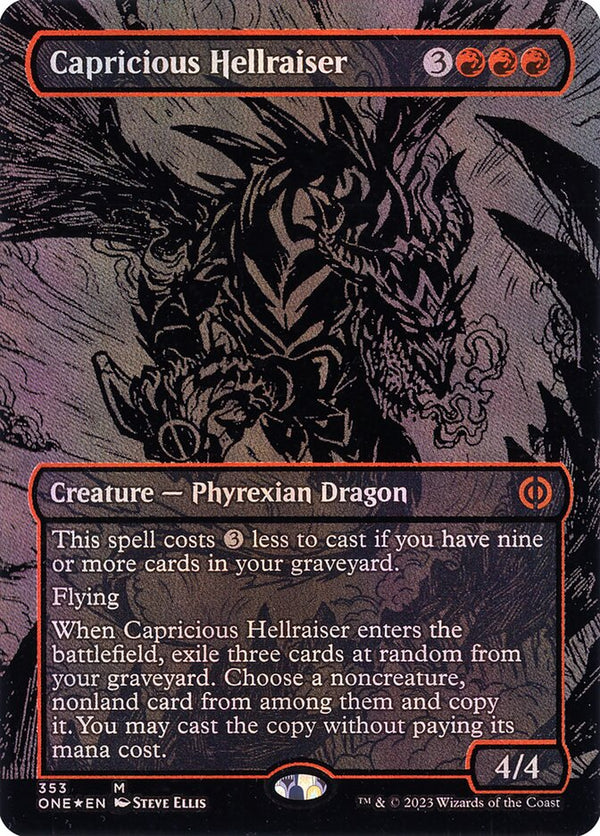 Capricious Hellraiser (Oil Slick Raised Foil) - Magic: The Gathering