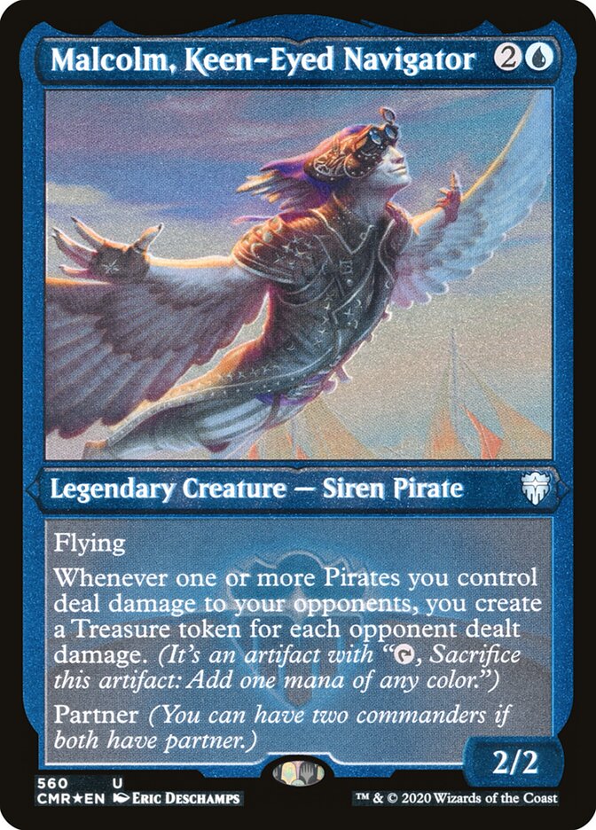 Malcolm, Keen-Eyed Navigator (Foil Etched)