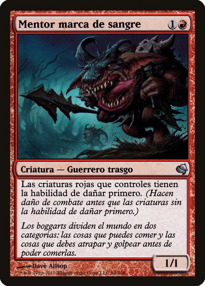Bloodmark Mentor (Spanish) - "Mentor marca de sangre"