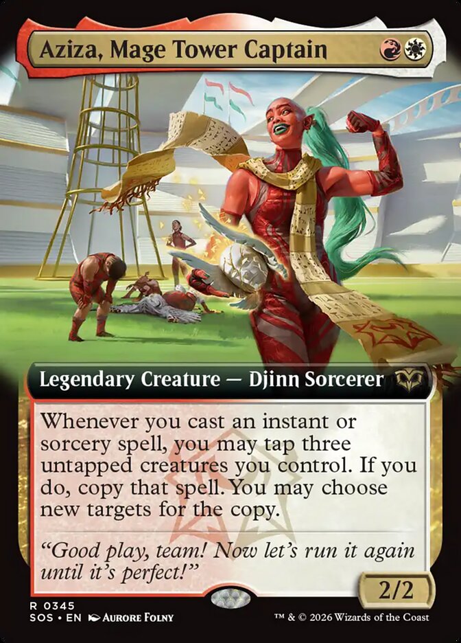 Aziza, Mage Tower Captain (Extended Art)