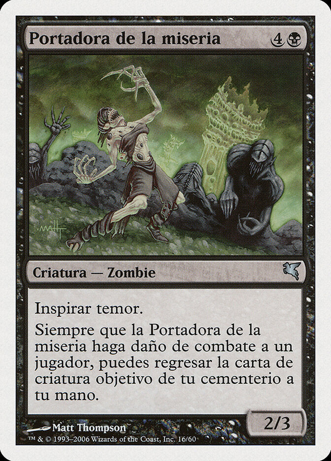 Woebearer (Spanish) - "Portadora de la miseria"