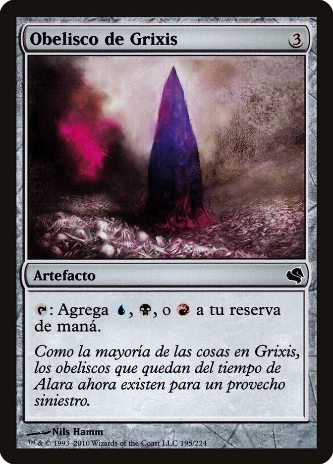Obelisk of Grixis (Spanish) - "Obelisco de Grixis"